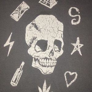 Grey Skull Temptations Graphic Tee